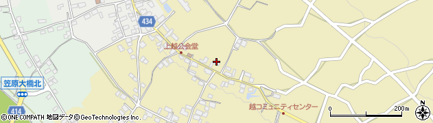 長野県中野市越938周辺の地図