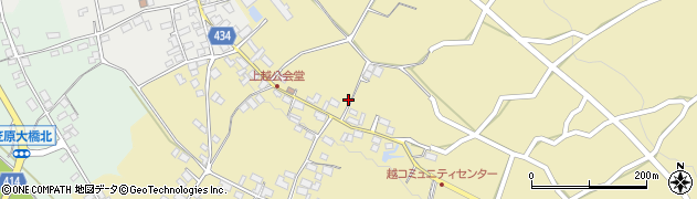 長野県中野市越941周辺の地図
