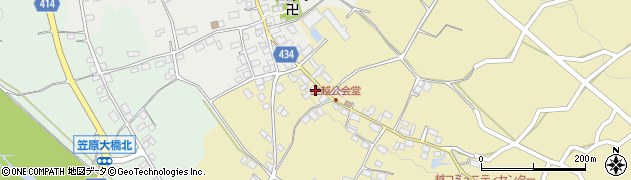長野県中野市越822周辺の地図