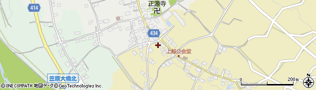 長野県中野市越825周辺の地図
