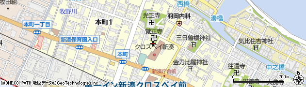 富山県射水市本町周辺の地図