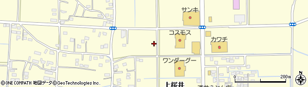 茨城県北茨城市中郷町上桜井周辺の地図