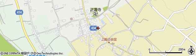 長野県中野市越831周辺の地図
