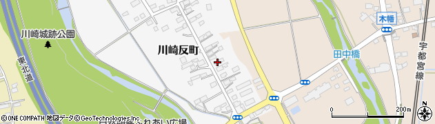 栃木県矢板市川崎反町168周辺の地図