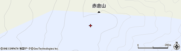 赤倉山周辺の地図
