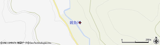 雑魚川周辺の地図