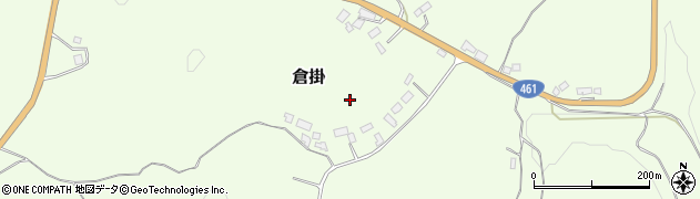 栃木県矢板市倉掛周辺の地図