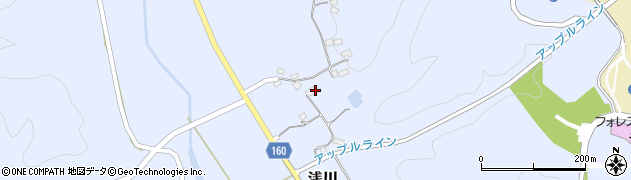 茨城県久慈郡大子町浅川周辺の地図