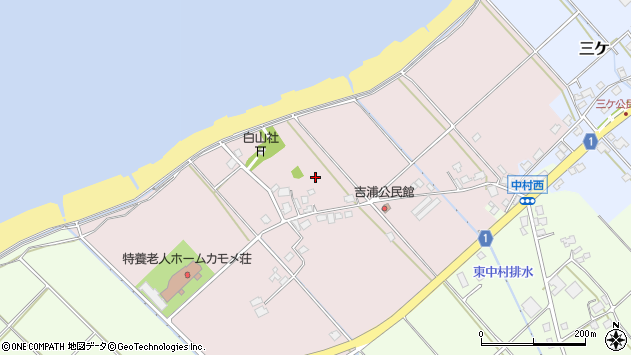〒936-0003 富山県滑川市吉浦の地図