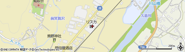 奥久慈果樹園周辺の地図