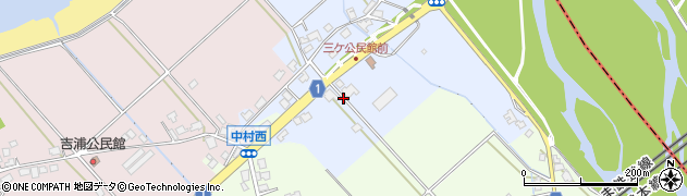 富山県滑川市三ケ周辺の地図
