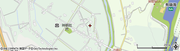 富山県魚津市出周辺の地図