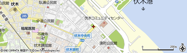 伏木湊町公園周辺の地図