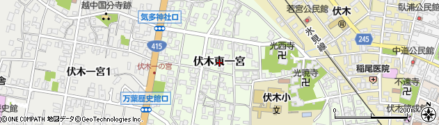 富山県高岡市伏木東一宮周辺の地図