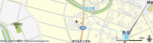石川県宝達志水町（羽咋郡）免田（ホ）周辺の地図
