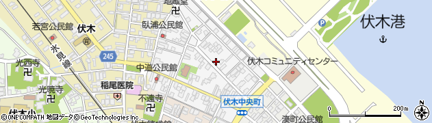 富山県高岡市伏木中央町周辺の地図