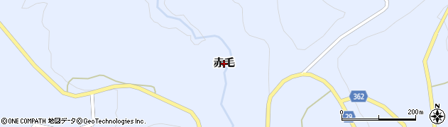 富山県氷見市赤毛周辺の地図