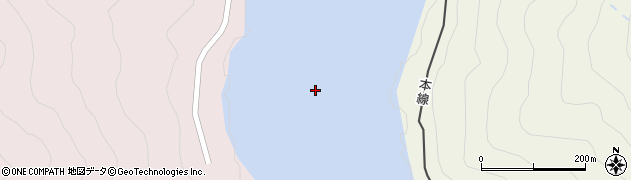 うなづき湖周辺の地図