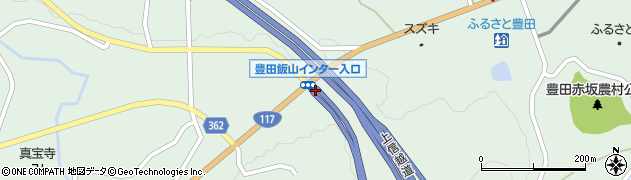 豊田飯山ＩＣ周辺の地図