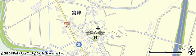 富山県魚津市宮津周辺の地図