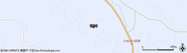 福島県矢祭町（東白川郡）大ぬかり（明神）周辺の地図