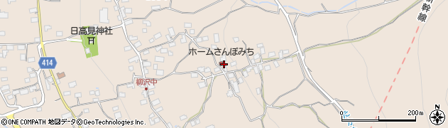 長野県中野市柳沢周辺の地図