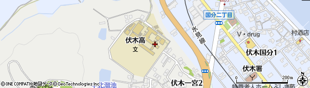 富山県立伏木高校職員室周辺の地図
