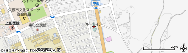 ホテルルートイン矢板駐車場周辺の地図