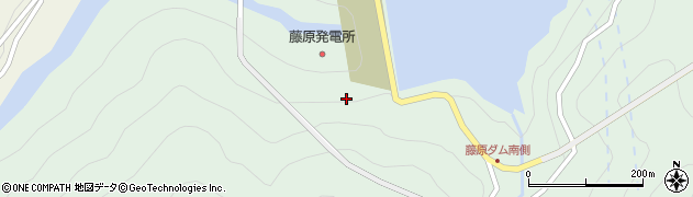 藤原ダム周辺の地図
