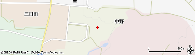 石川県羽咋郡宝達志水町中野ニ47周辺の地図