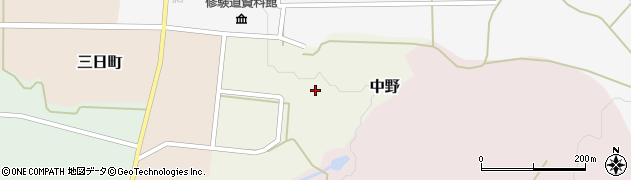 石川県羽咋郡宝達志水町中野ニ43周辺の地図