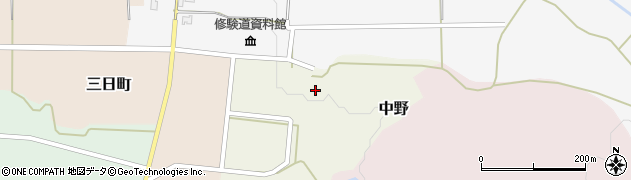 石川県羽咋郡宝達志水町中野イ38周辺の地図