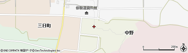 石川県羽咋郡宝達志水町中野イ周辺の地図