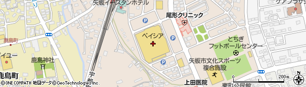 うさちゃんクリーニング　ベイシア矢板店周辺の地図