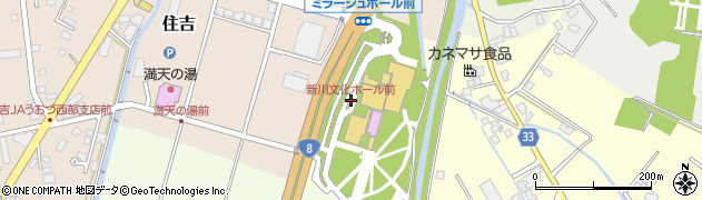 新川文化ホール前周辺の地図