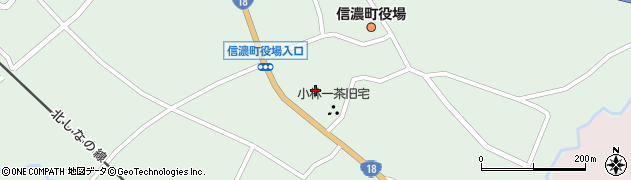 長電バス株式会社　信濃町支所周辺の地図