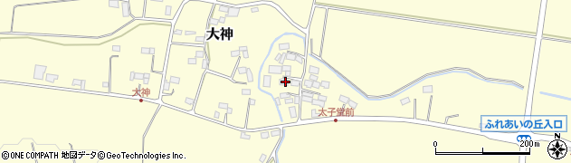 栃木県大田原市大神243周辺の地図