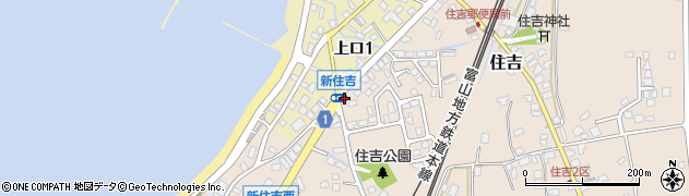富山県魚津市新住吉町周辺の地図
