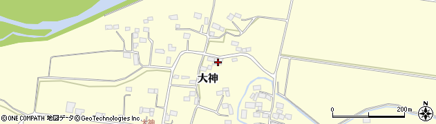 栃木県大田原市大神269周辺の地図