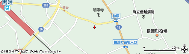 黒姫停車場線周辺の地図