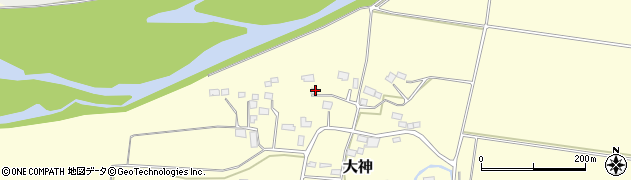 栃木県大田原市大神3145周辺の地図