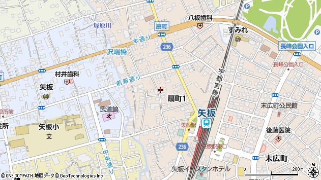 〒329-2161 栃木県矢板市扇町の地図