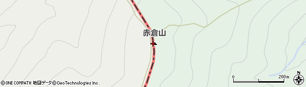 赤倉山周辺の地図