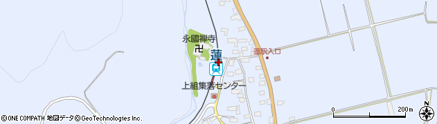 蓮駅周辺の地図