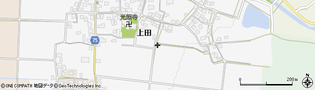 石川県宝達志水町（羽咋郡）上田周辺の地図