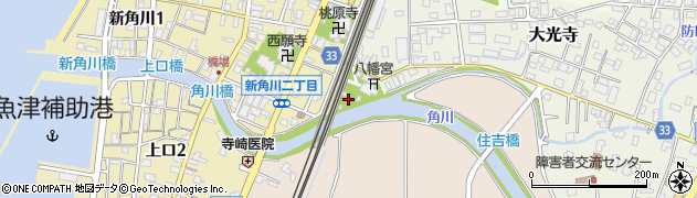 富山県魚津市田地方町周辺の地図
