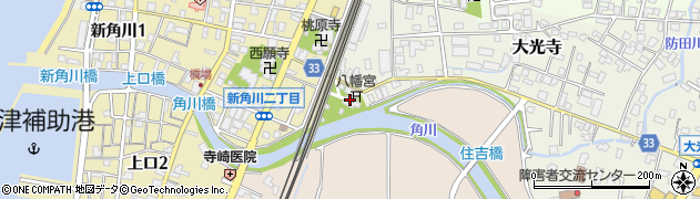 富山県魚津市田地方周辺の地図
