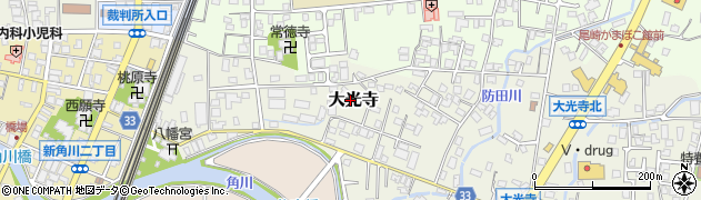 富山県魚津市大光寺周辺の地図
