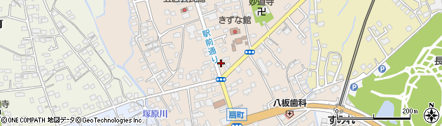 栃木県矢板市扇町周辺の地図
