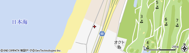 羽咋巌門自転車道線周辺の地図